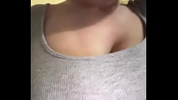 A young neighbor with big tits came to visit me