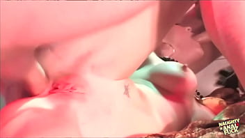 Audrey Hollander shoves a big dildo in her ass and joins a hardcore threesome