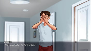 Besos calientes en el auto con mi madrastra a solas - summer time saga