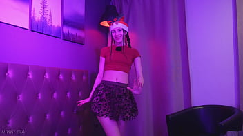 She dances to to the Last Christmas song