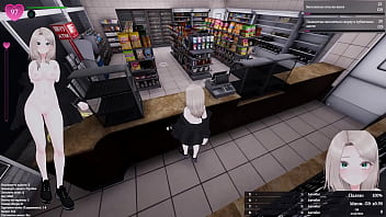 exhibitionism gets out of control and she passionately cums in publicю Anime Hentai Game