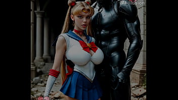 Sailor moon subdued the bad guys 0 (AI-generated) (No live-action) (NSFW)