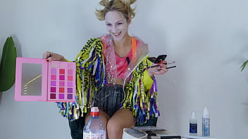 SFW Harley Quinn Make Over Pole Dance