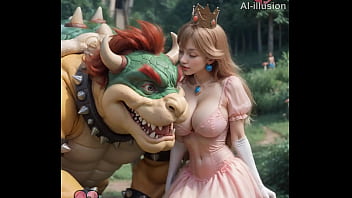 Princess Peach and Bowser'_s happy life (AI-generated) (No live-action) (NSFW)