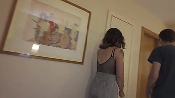 My sexy neighbour came to use my shower but she also used my dick