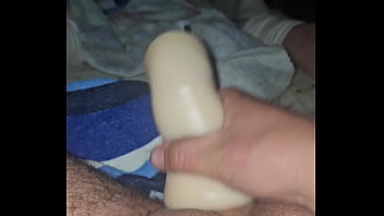 Fucking my pocket pussy with huge cum shot