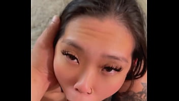 I got his cock nice and wet before he stuffed my pussy DOGGYSTYLE POV HUGE CUMSHOT ON ASS