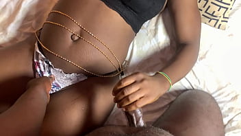 Panty fucking my African girlfriend