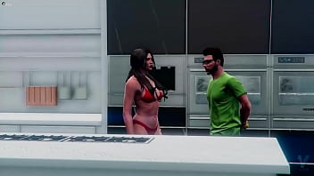 Znudzona sucz dała ogrodnikowi wypielić jej pusie