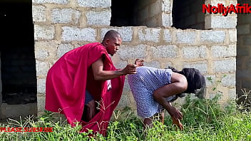 MY FIRST DAY IN THE VILLAGE FOR CHRISTMAS HOLIDAY I ENJOYED OLD MARRIED LADY IN THE FARM