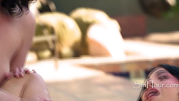 Trans Babes Plough MILFS At A Sex Resort Orgy