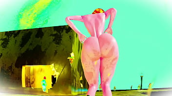 Striptease de Mu&ntilde_eca Robot Sexual Moviendo el Culo desde cerca - RTX - 60 FPS Animaciones con fisicas en el Culo - Animacion 3D - Videojuego Realista - Cute Techno Slayer: Re Seele