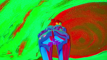 Animacion 3D Realista - Sex Bot Doll Cromada Morada - Enfoque en el Culo - Fisicas Realistas - Striptease - RTX 60 FPS - Big Ass - Animaciones 3D - CTS: RS