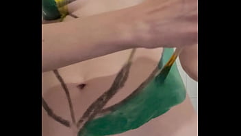 Lollolara91 - bodypaint Jade Mortal Kombat NSFW