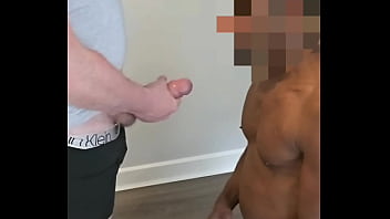 Str8 Black Trevor gets on his knees