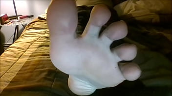 My feet in bed