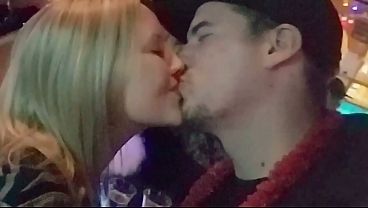 New Years Eve Public Flashing and Sex Ends with Cute Girl Getting Cum