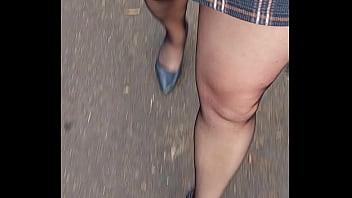 Crossdresser outdoor