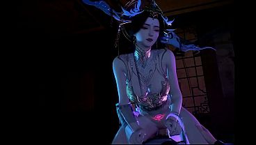 Temple of the Bigtit Oracle - 3D Animation Hentai