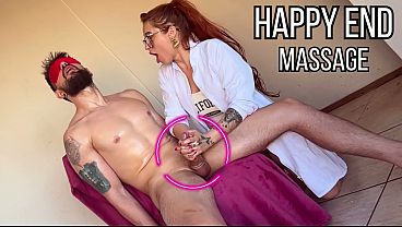 Ruiva Safada em Massagem Er&oacute_tica com Ele Vendado e Boquete Selvagem Cheio de Tes&atilde_o