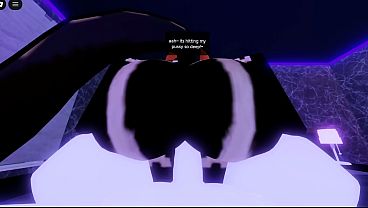 Roblox cute little catgirl gets used like a toy