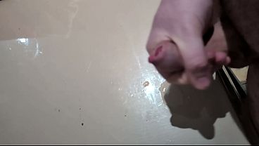 Scarr - Slow motion slowmo solo big cumshot without hands