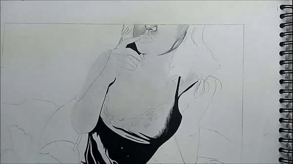 Lingerie Girl Drawing Timelapse video