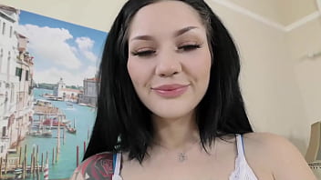 Bad Brunette Loves Older Cocks