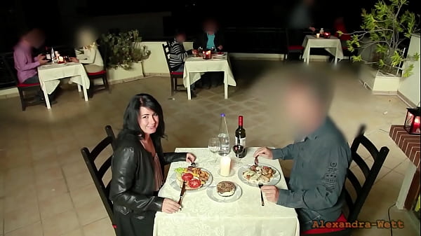 Public extreme! I pulled out his giant cock in the middle of the restaurant...