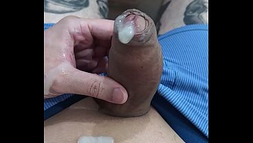 MEU PENIS MOLHADO DE SEMEN
