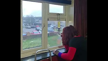 as a crossdresser i really do not care who is watching me from outside