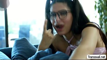 Caught my TS stepsis fucking my Ebony friend