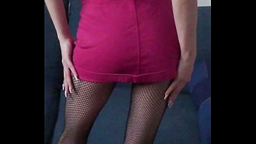 Candie Cross: From flirt to fishnet fantasy in 3 seconds flat. No undies, just hunger framed in nylon.