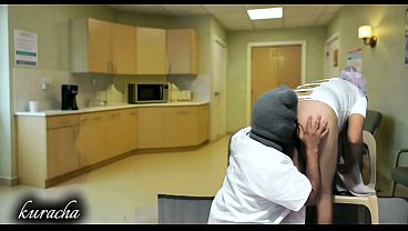 Doctor and Nurse on Break time having a dirty talks and fun