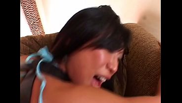 Big titty asian teen loves getting fucked by big white dick