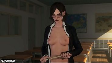 Juliet offers her ass to Futa Teacher