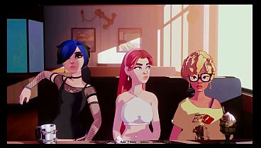 Hooked [ Hentai Game ] Ep.1 GOTH GIRL pull my COCK for my FIRST PORNSTAR INTERVIEW !