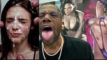 Big Breast Milf Deepthroating Cock, Tight Teen Girl Getting Her Face Completely Cum Covered, Cum Covered Bald Pussy, Lesbian Girl Riding A Strap-On, AI Generated