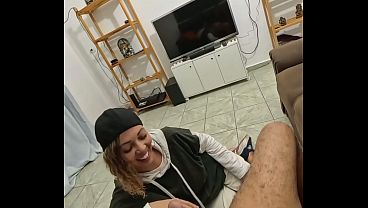 The lesbian neighbor fell face-first onto the cock.