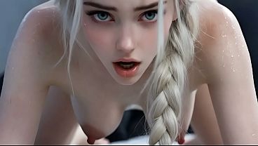 Blonde teen Elsa Orgasem Compilation - AI generated