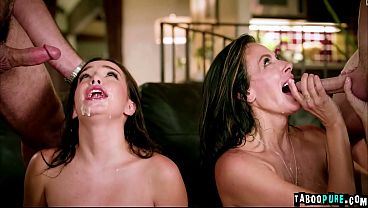 I AM SHOCKED! Her asshole became her fucked up family'_s property! Rissa May gets anal strap-on fucked by her stepmom, and then her stepdad and stepbrother join in!