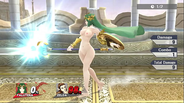 Sm4sh Mods - Naked Palutena Showcase! (18p 6fps)