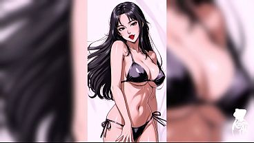 Safada rebolando a bunda e deixando o namorado de pau duro (IA Generated)