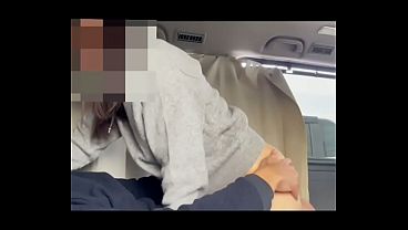 In January 2026, she had sex in a car and her pussy was overflowing with juices. In the cold car, her body was hot and excited! On the way, someone approached her!