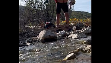 Hiking &amp_ fucking in scenic views