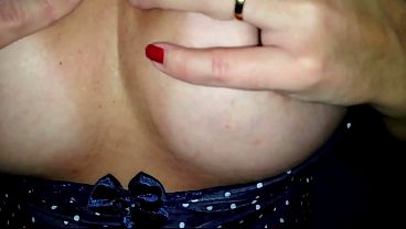 Wife with big breasts and huge ass, gets a massive cumshot and applies moisturizer in the best way possible and