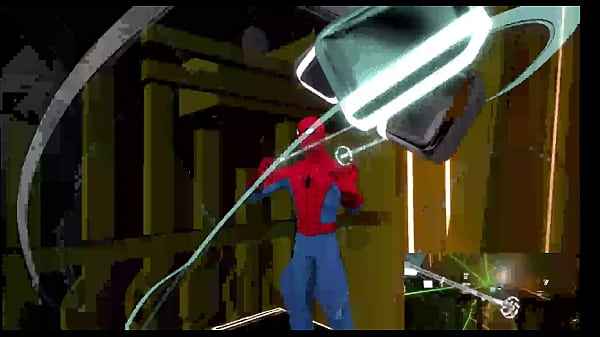 Beat Saber, but Spider-man fails to be Elsa