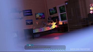 Helping The Hotties: Alex Watches Belle'_s Night Dildo Masturbation