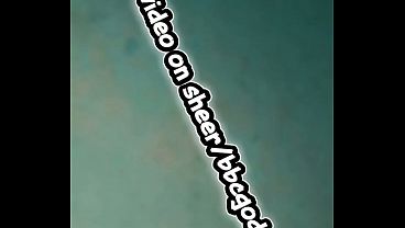 Sneak peak of BBC midnight fat cock beating his huge dick