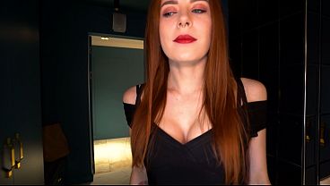 Pretty woman sucks my dick and fucks herself with a dildo